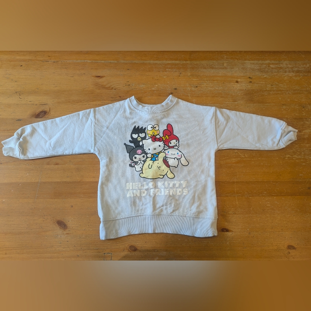 Zara Kids White Hello Kitty & Friends Sweatshirt